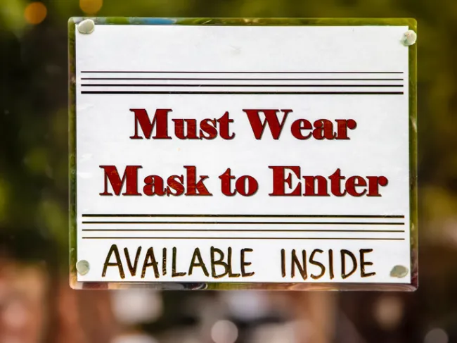 mask sign